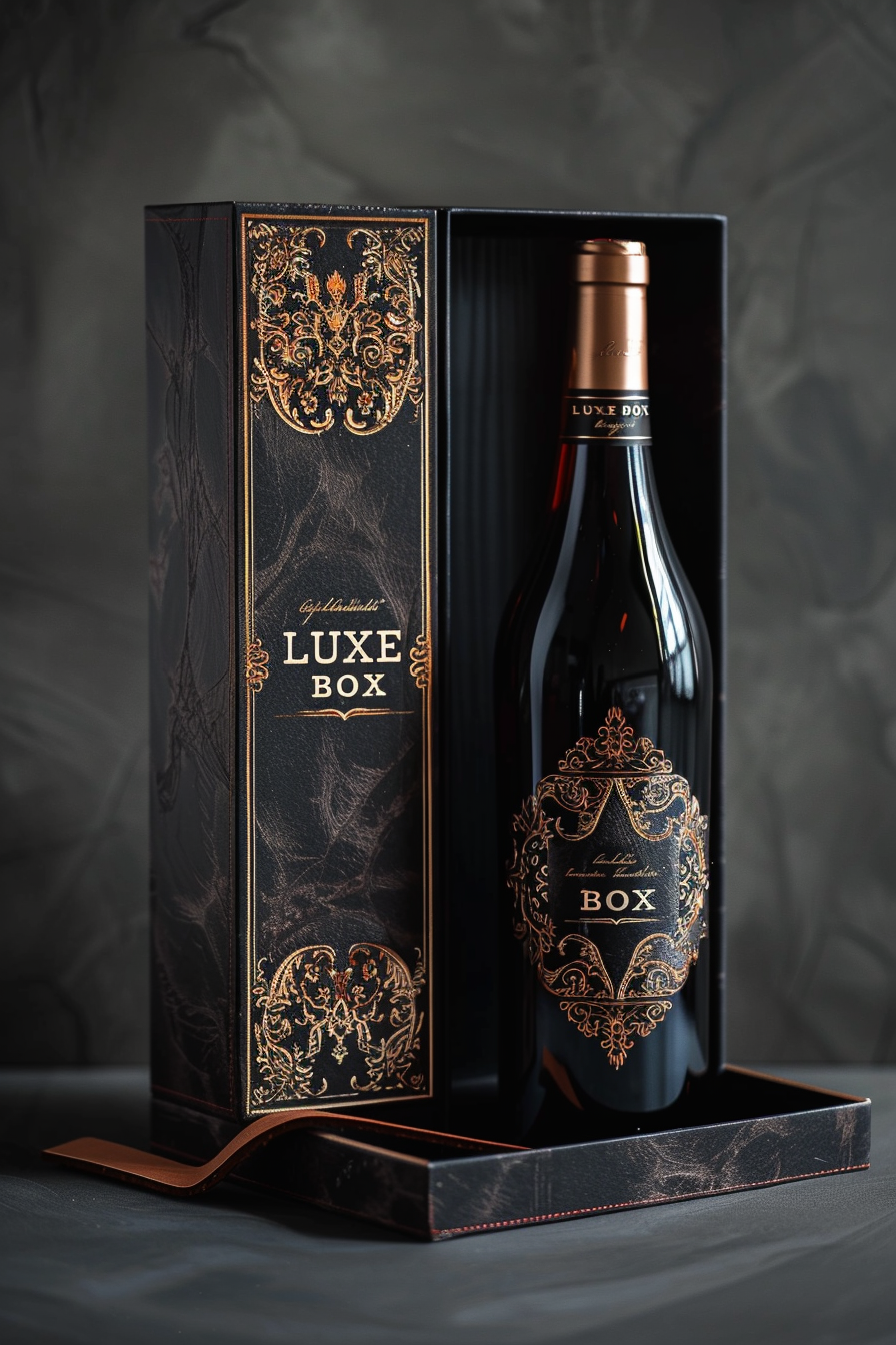 Custom wine box double bottle format with foam insert — premium gifting packaging